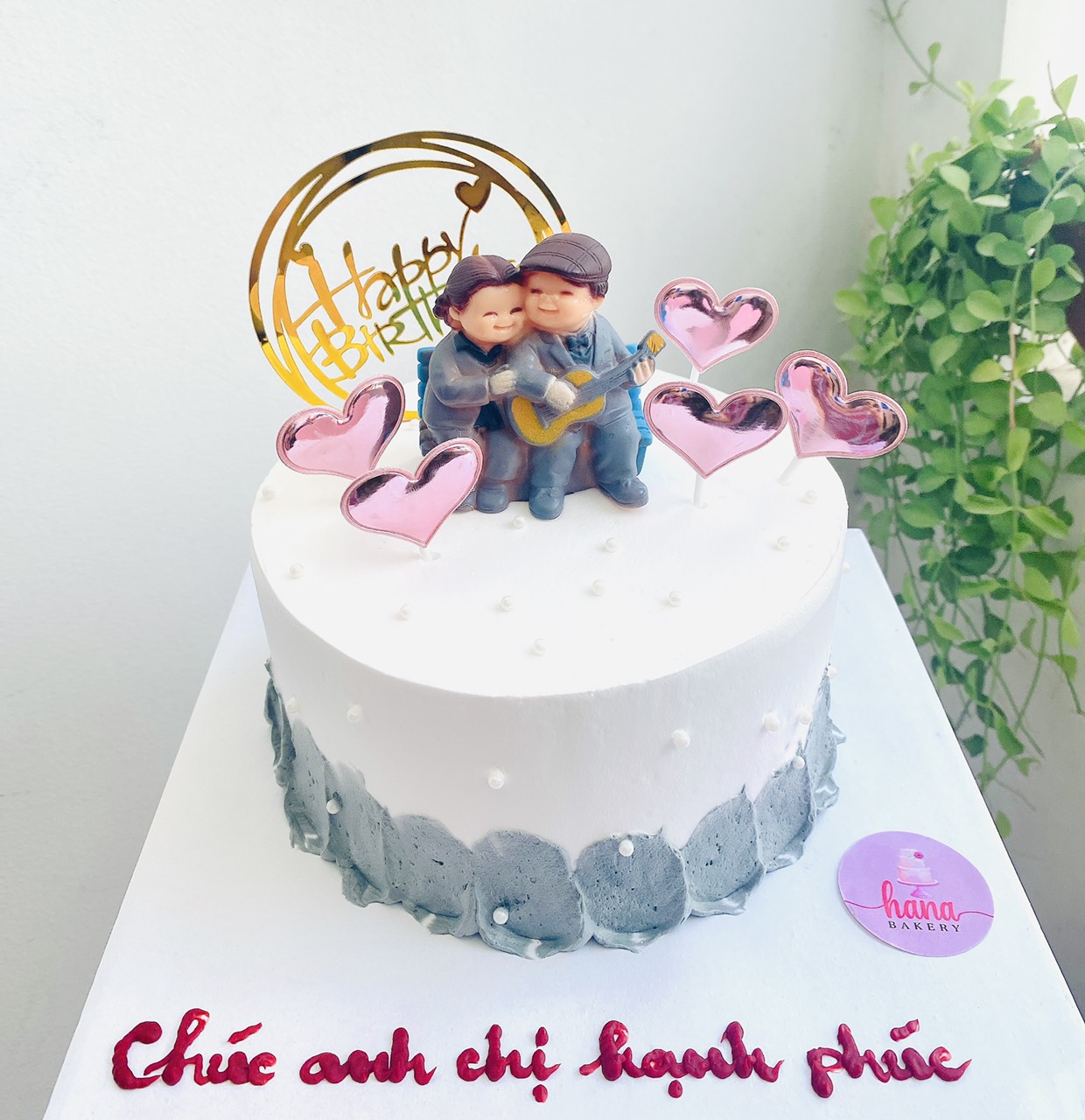 Bánh sinh nhật in hình ông bà dành cho tiệc mừng thọ MS 2D-0165 - Tiệm Bánh  Chon Chon