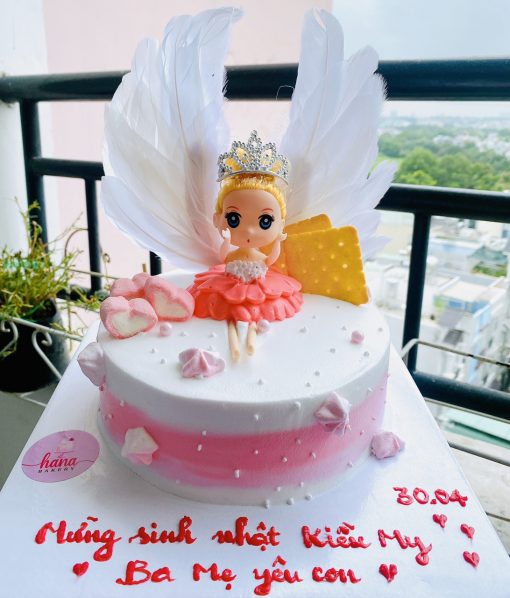Bánh sinh nhật unicorn ngựa thiên thần đẹp và bé gái tặng sinh nhật bé gái  6581  Bánh fondant
