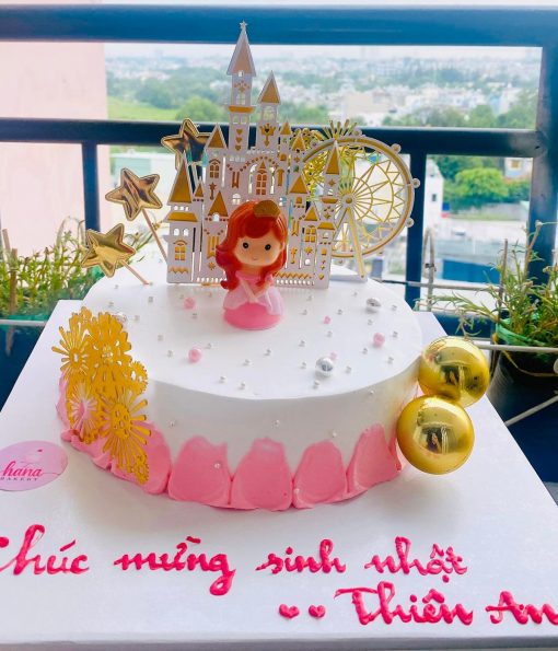 Bánh gato sinh nhật nàng công chúa của Disney như Lọ Lem, Bạch Tuyết, Công  chúa ngủ trong rừng... 4994 - Bánh fondant