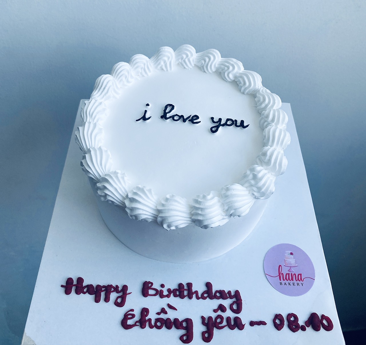 Bánh sinh nhật tạo hình trái tim chúc mừng sinh nhật chồng yêu (Mẫu 52964)  - FRIENDSHIP CAKES & GIFT