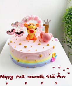 Bánh sinh nhật hình con hổ dễ thương cho bé gái