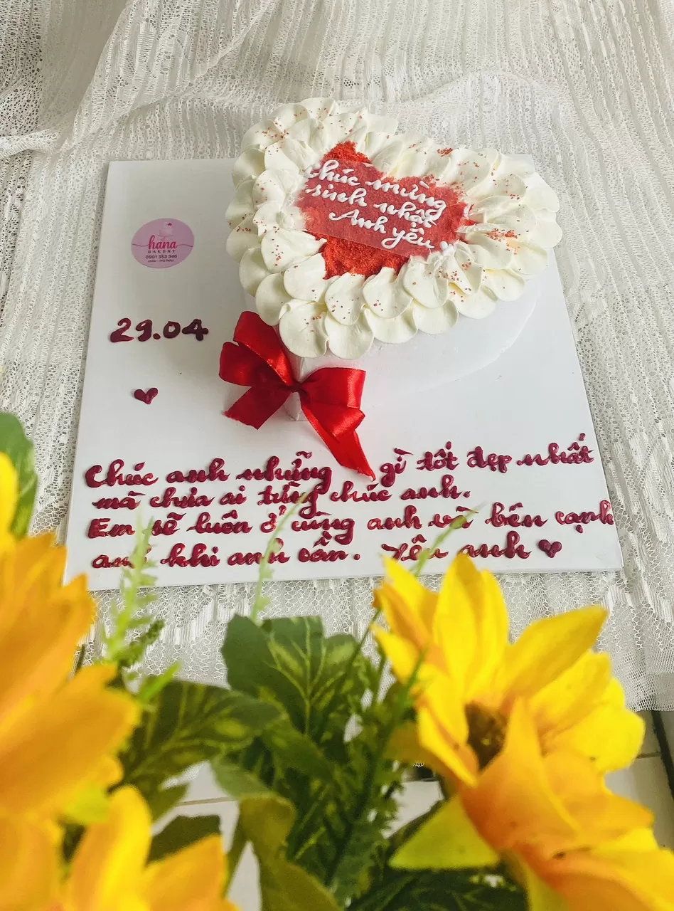 Lời chúc trên bánh kem sinh nhật tặng người yêu