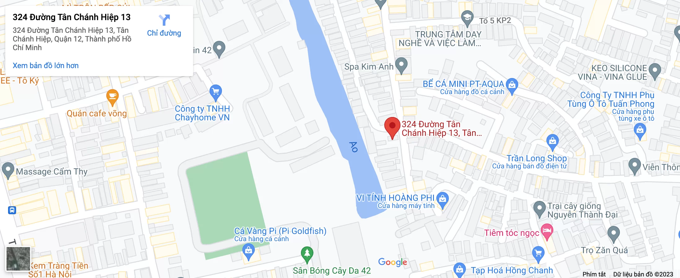 bản đồ Google maps đến Bánh kem Hana Thủ Đức