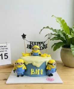 banhkemtaohinhMinionmauxanhvangchobe